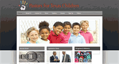Desktop Screenshot of pastorsfortexaschildren.com