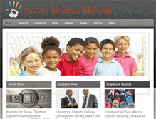Tablet Screenshot of pastorsfortexaschildren.com